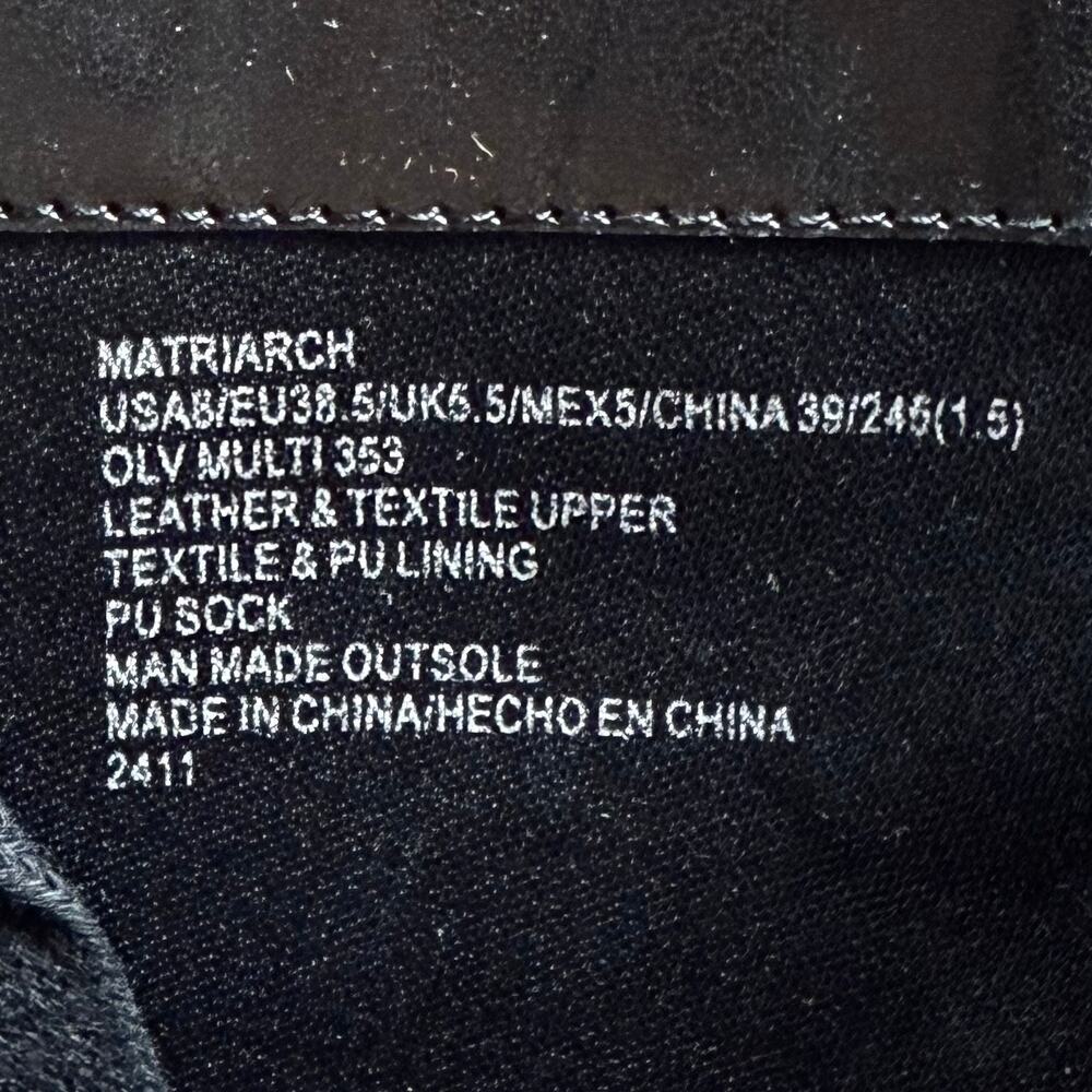 NIB Steve Madden Matriarch Leather Mixed Media Ankle Combat Boots Olive Multi 8M - Picture 8 of 10